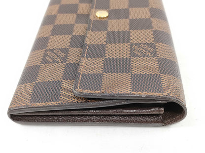 Louis Vuitton Sarah Wallet NM Damier, Brown, Canvas, Wallet
