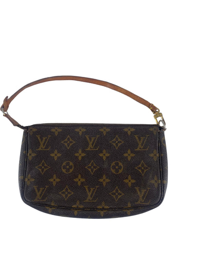 Louis Vuitton Pochette Accessoires Monogram Canvas, BROWN, CANVAS, Clutche & pouche