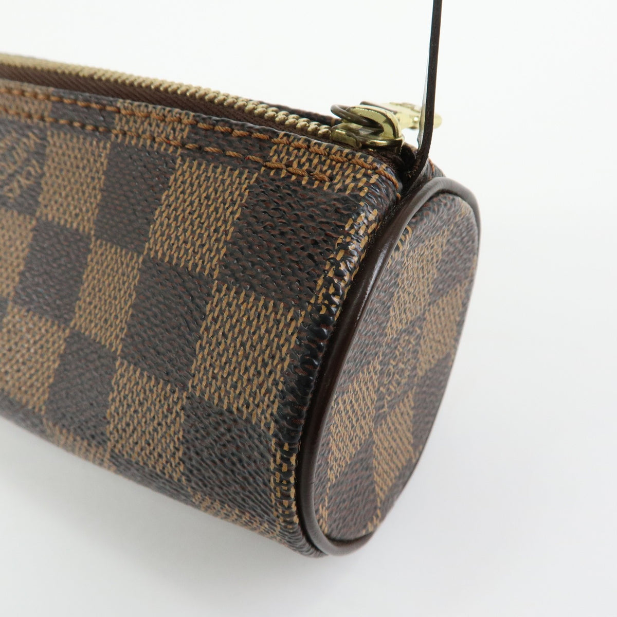 Louis Vuitton Papillon Pochette Damier, Brown, Canvas, Clutch
