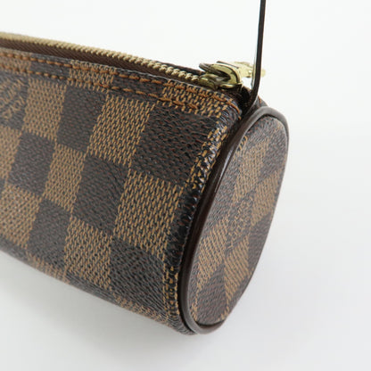 Louis Vuitton Papillon Pochette Damier, Brown, Canvas, Clutch