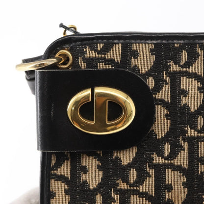 Christian Dior Vintage CD trotter Canvas, Black, Canvas, Shoulder Bag
