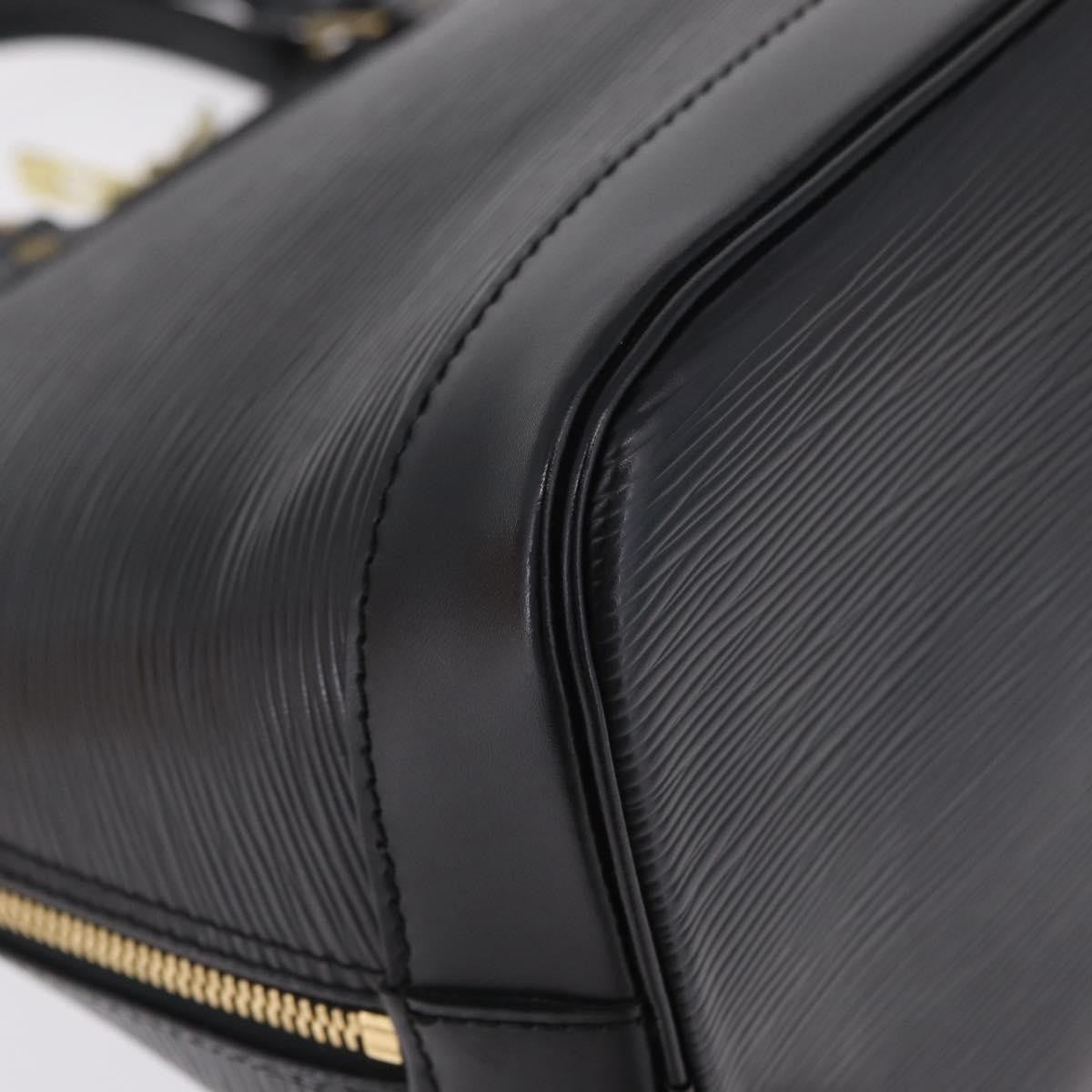 Louis Vuitton Alma Epi Leather, Black, Leather, Handbag