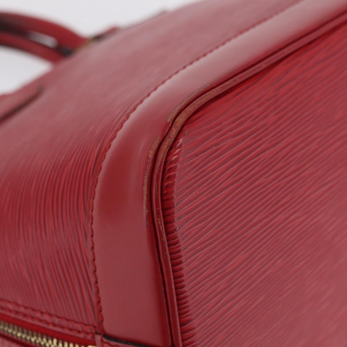 Louis Vuitton Alma Epi Leather, Red, Leather, Handbag