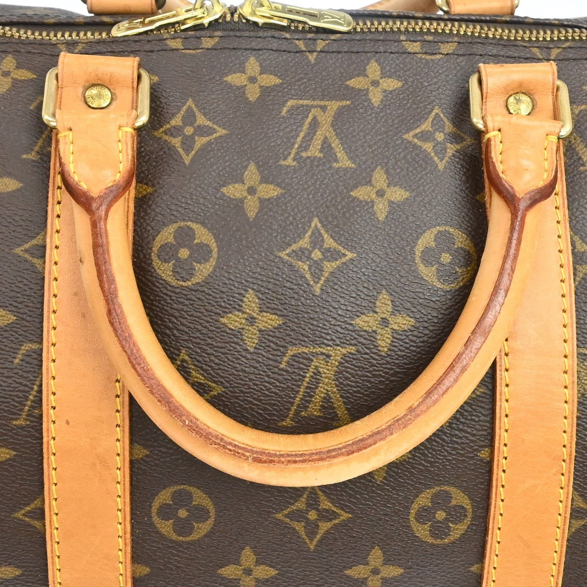Louis Vuitton Keepall Monogram Canvas, Brown, Canvas, Travel Bag