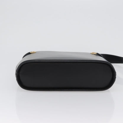 Bally Vintage Leather, Black, Leather, Shoulder Bag