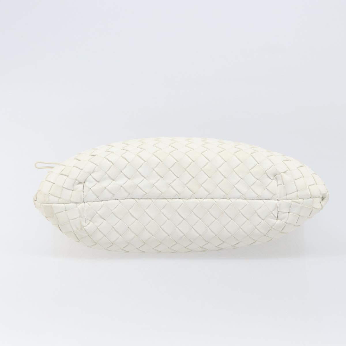 Bottega Veneta Capri Tote Intrecciato Nappa, White, Leather, Tote Bag