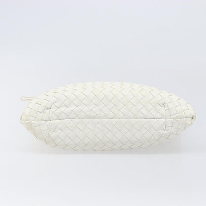 Bottega Veneta Capri Tote Intrecciato Nappa, White, Leather, Tote Bag