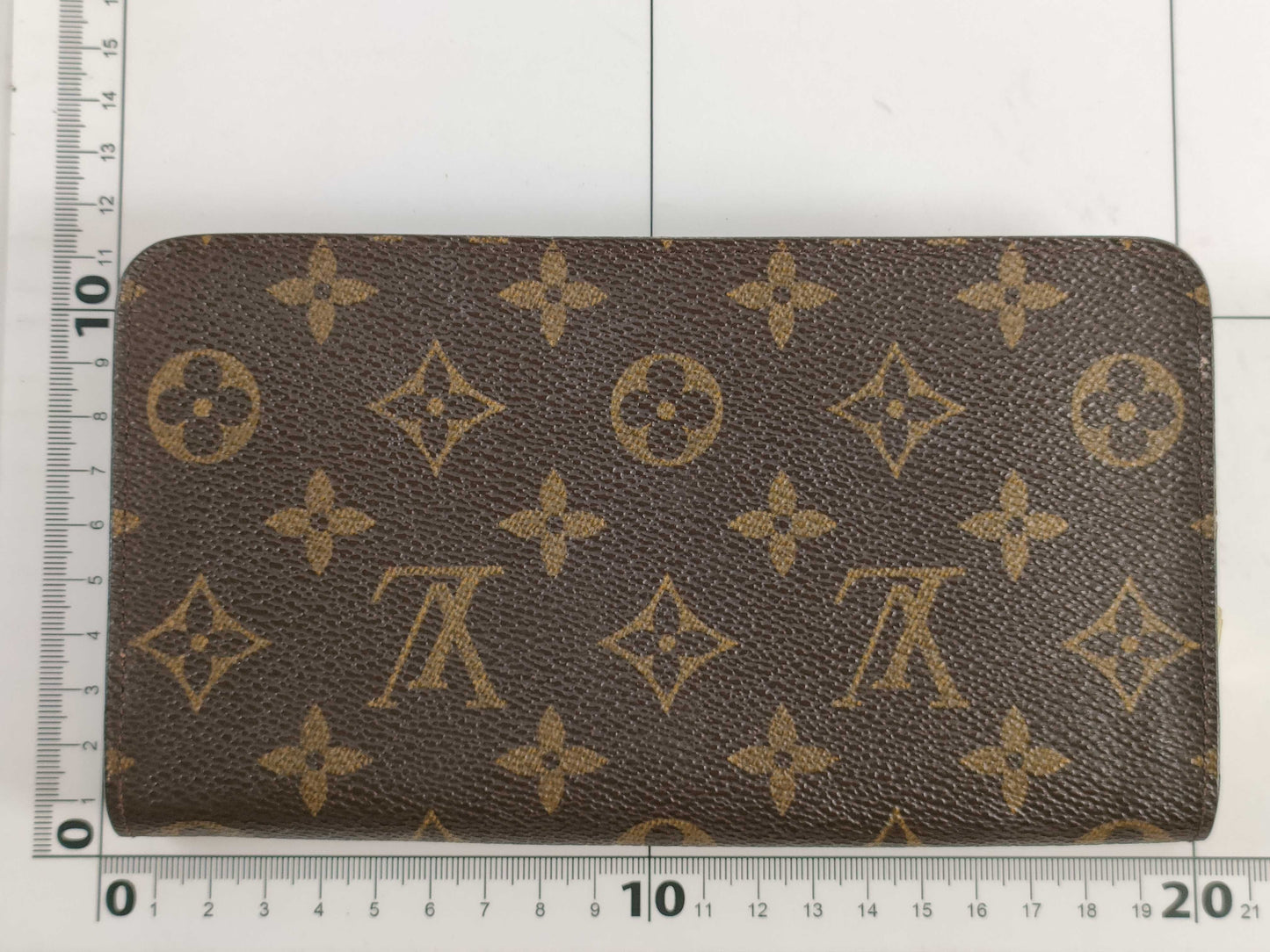 Louis Vuitton Porte-Monnaie Billets Zip Wallet Monogram Glace Leather, Beige, Canvas, Wallet