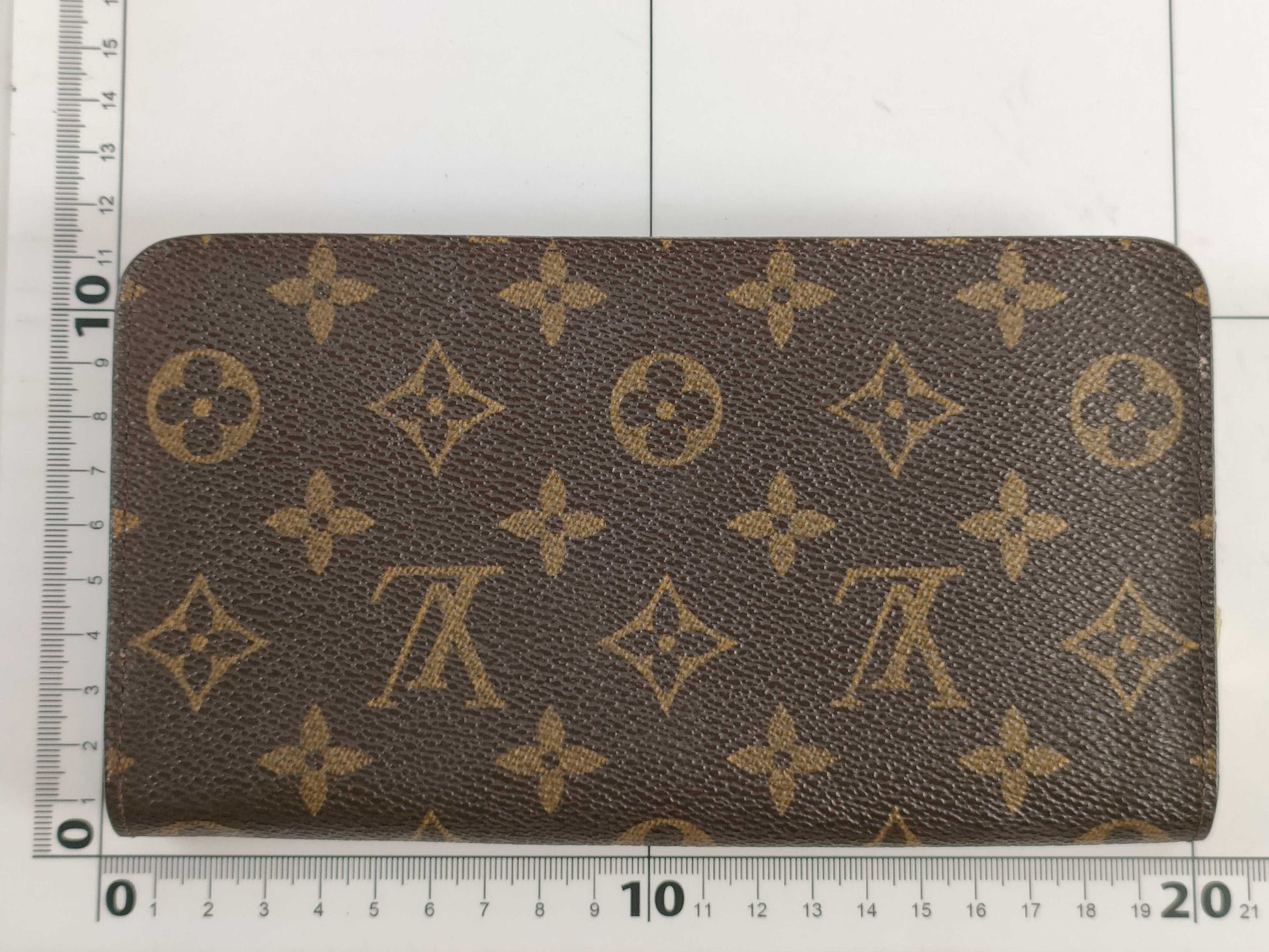Louis Vuitton Porte-Monnaie Billets Zip Wallet Monogram Glace Leather, Beige, Canvas, Wallet