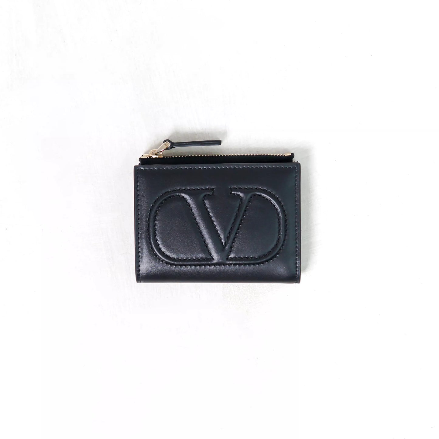 Valentino Garavani Rockstud Pouch Leather, NAVY, LEATHER, Clutche & pouche