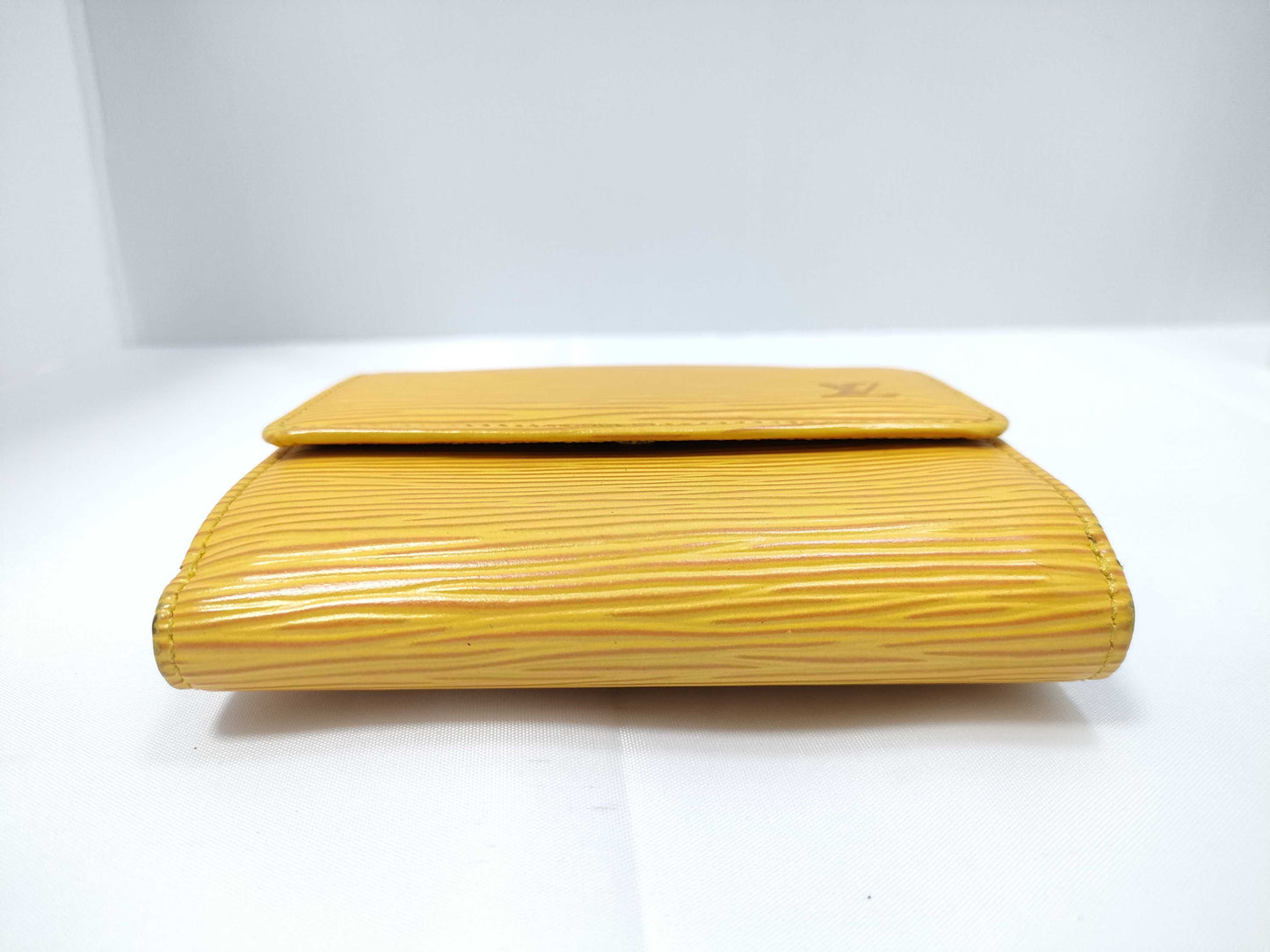 Louis Vuitton Compact Porte Tresor International Wallet Epi Leather, Yellow, Leather, Wallet