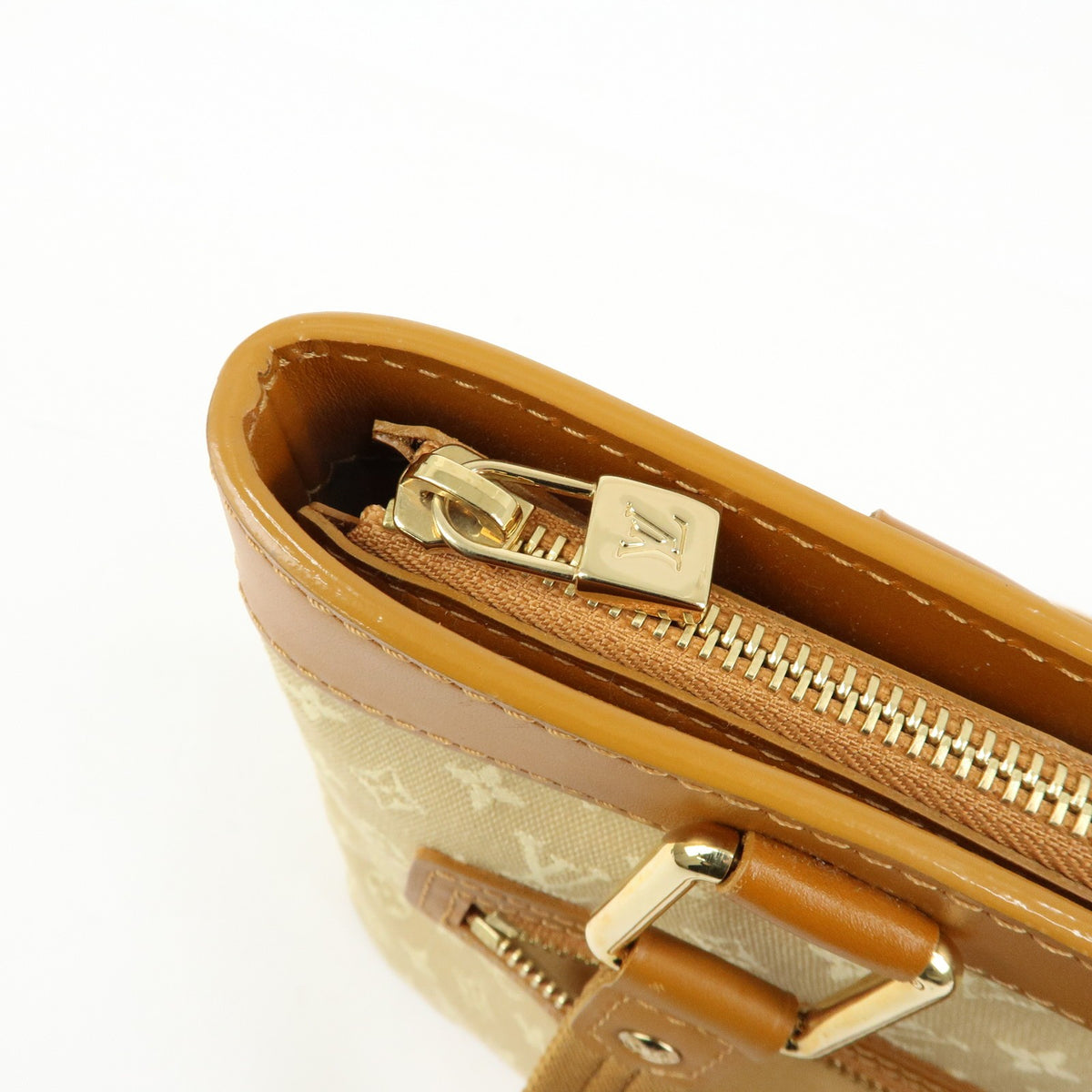 Louis Vuitton Lucille Mini Lin, Beige, Canvas, Handbag