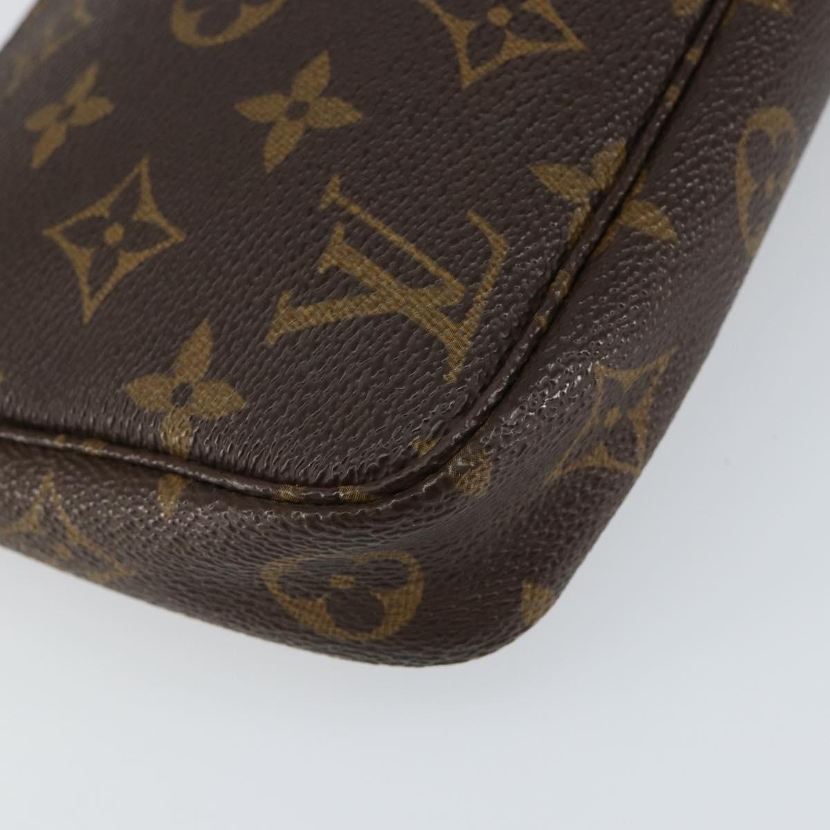 Louis Vuitton Pochette Accessoires Monogram Canvas, BROWN, CANVAS, Clutche & pouche