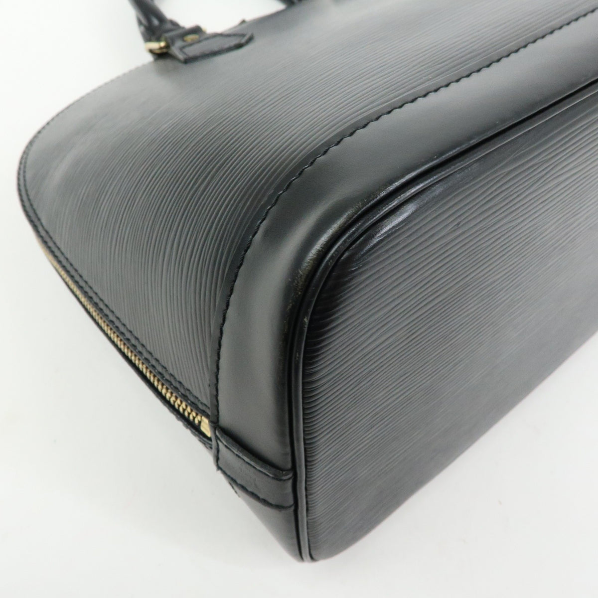Louis Vuitton Alma Epi Leather, Black, Leather, Handbag