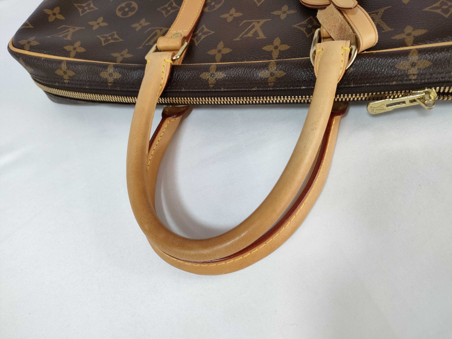 Louis Vuitton Porte-Documents Voyage Briefcase Monogram Canvas, Brown, Canvas, Briefcase