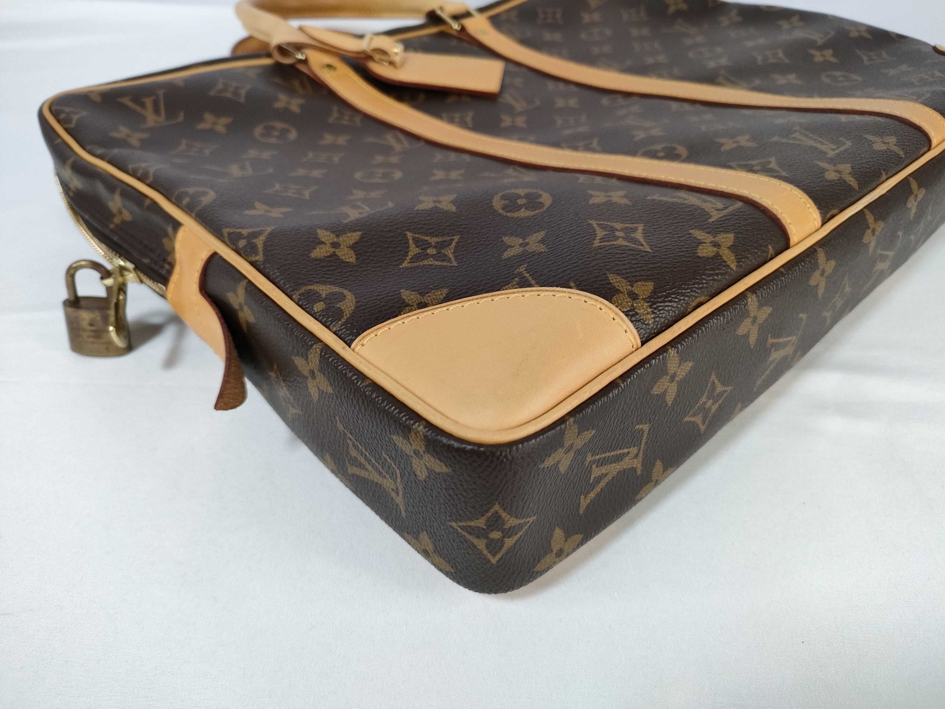 Louis Vuitton Porte-Documents Voyage Briefcase Monogram Canvas, Brown, Canvas, Briefcase