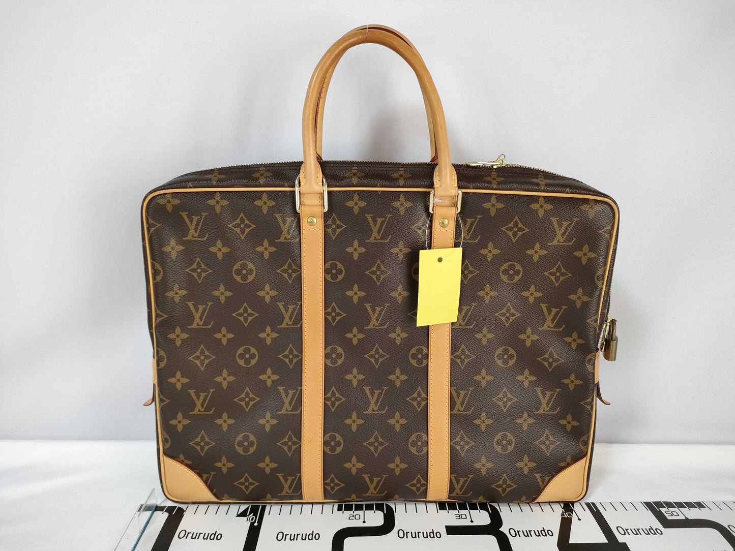 Louis Vuitton Porte-Documents Voyage Briefcase Monogram Canvas, Brown, Canvas, Briefcase
