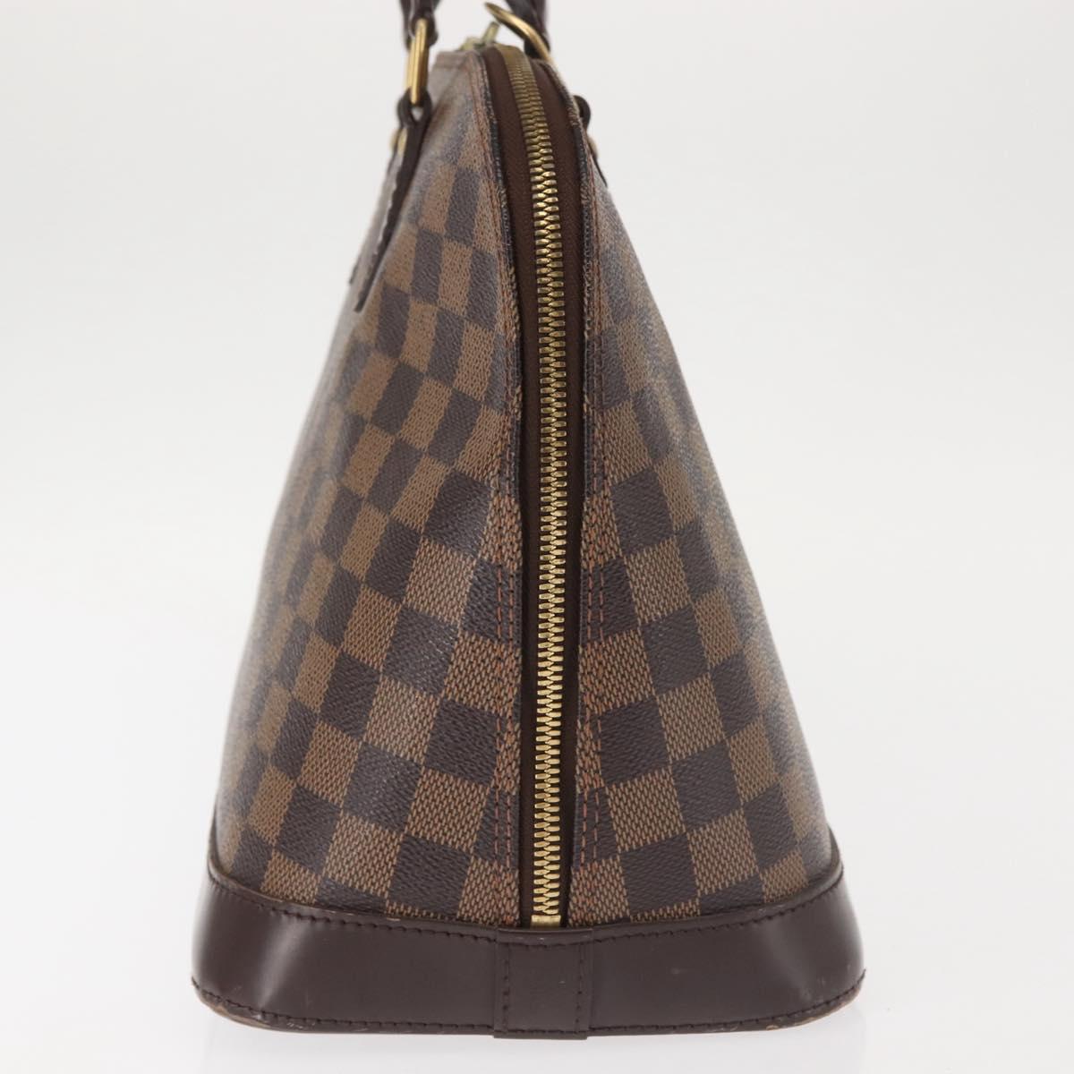 Louis Vuitton Alma Handbag Damier, BROWN, CANVAS, Handbag