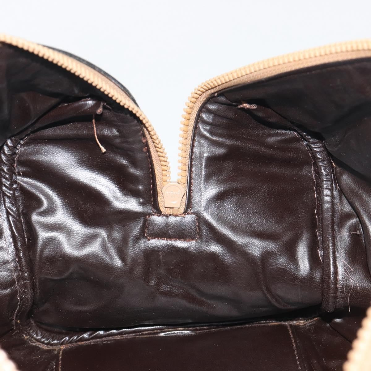 Celine Macadam Suede, Brown, Suede, Tote Bag