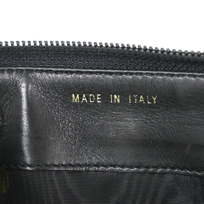 Chanel Portefeuille long CC logo calfskin leather, Black, Leather, Wallet