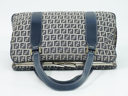 Fendi Vintage shoulderbag Canvas, Navy, Canvas, Shoulder Bag