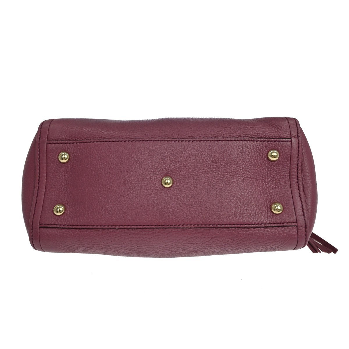 Gucci Soho Convertible Top Handle Leather, Purple, Leather, Handbag