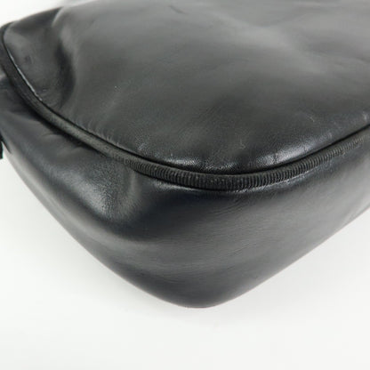 Salvatore Ferragamo Vara Bow Camera Leather, Black, Leather, Shoulder Bag