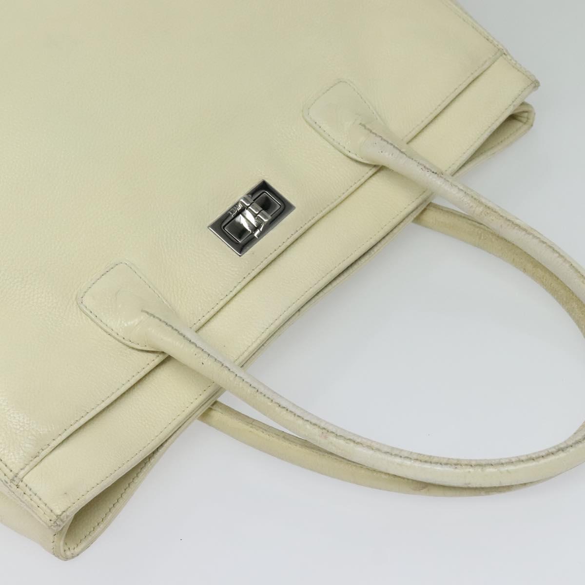 Chanel Reissue Cerf Executive Tote Leather, WHITE, LEATHER, Tote bag