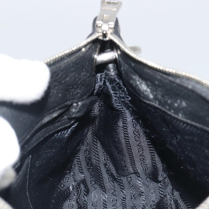 Prada Vitellino Mordo Hobo Leather, Black, Leather, Shoulder Bag