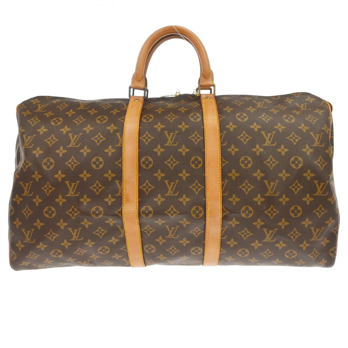 Louis Vuitton Keepall Monogram, Brown, Canvas, Travel Bag