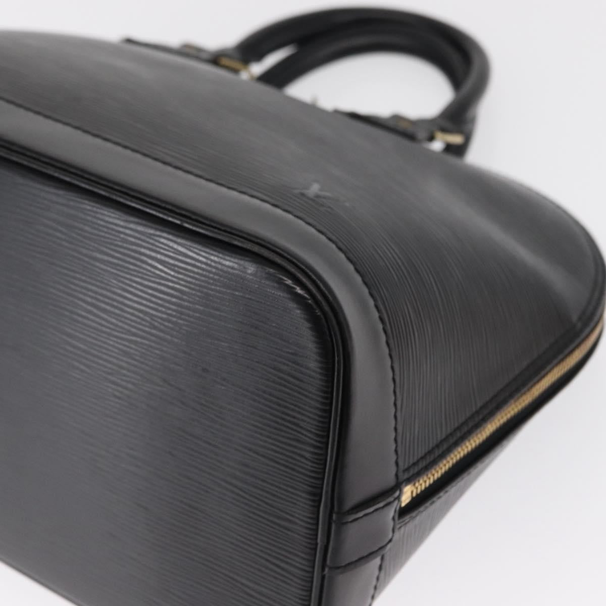 Louis Vuitton Alma Epi Leather, Black, Leather, Handbag