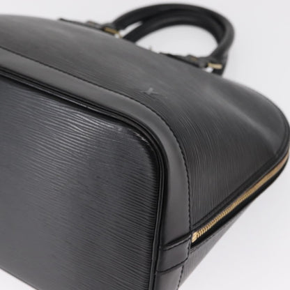 Louis Vuitton Alma Epi Leather, Black, Leather, Handbag