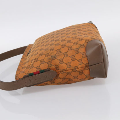 Gucci Shoulder Canvas, Orange, Canvas, Shoulder Bag