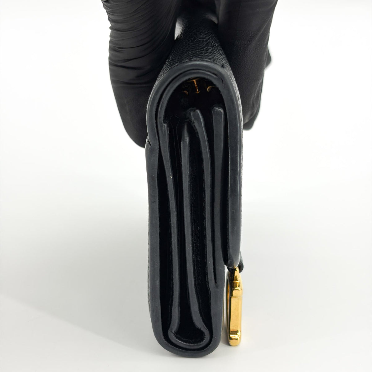 Christian Dior Saddle Lotus Leather, Black, Leather, Wallet