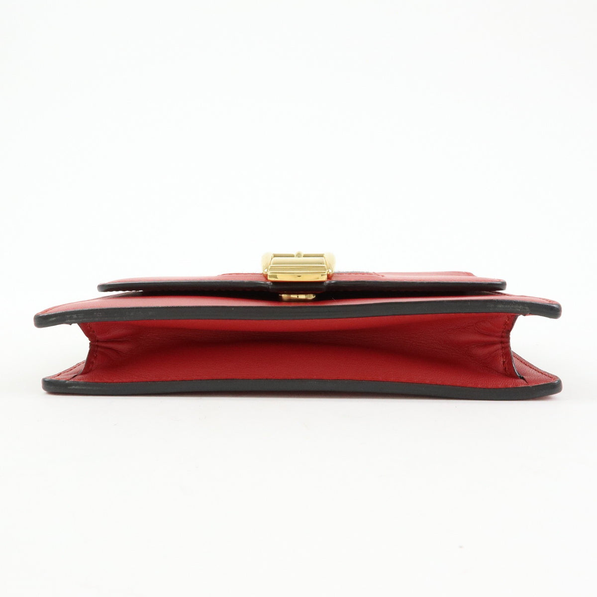 Gucci Sylvie Chain Leather, Red, Leather, Shoulder Bag