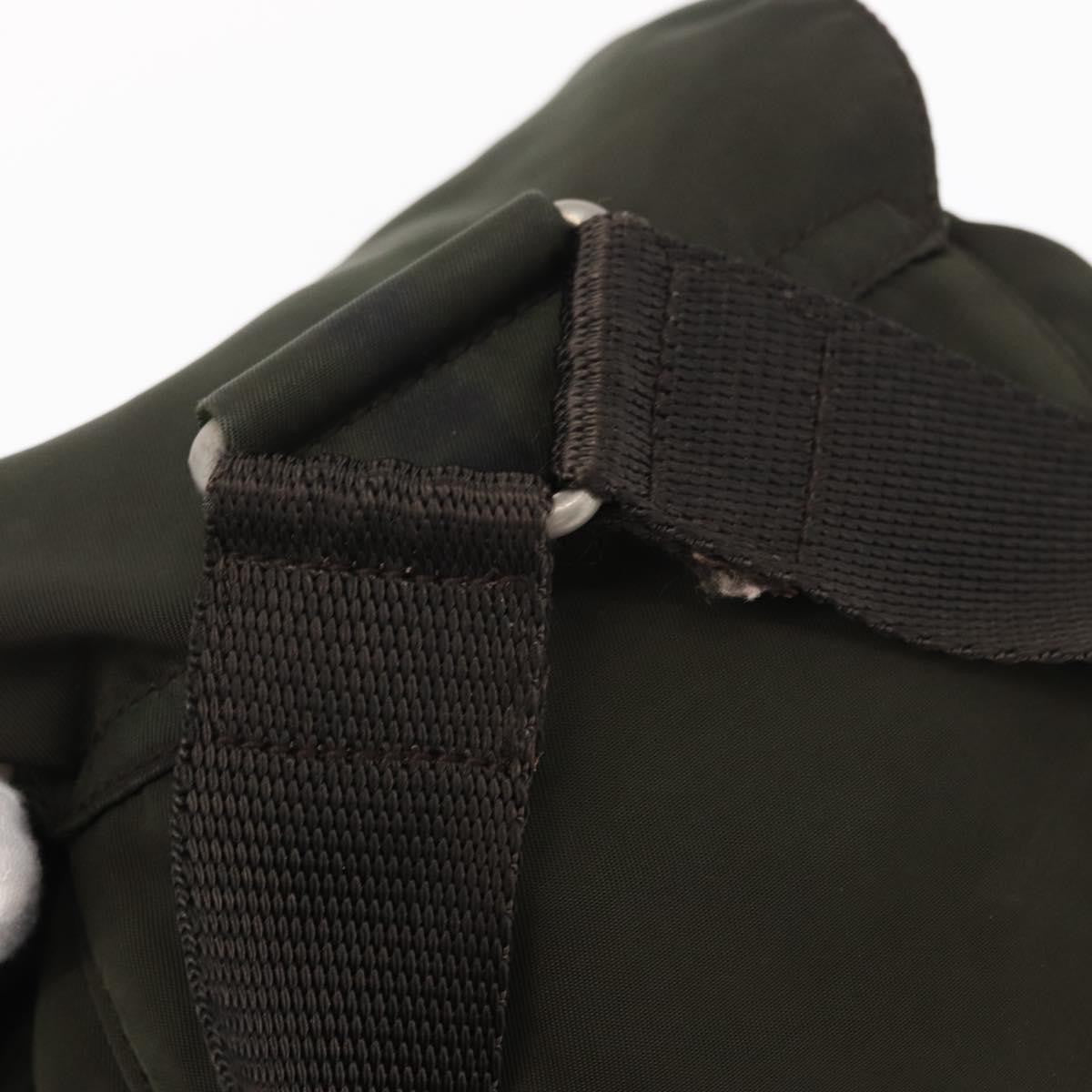 Prada Front Pocket Tessuto, Khaki, Nylon, Backpack