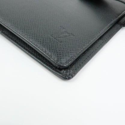 Louis Vuitton Ring Agenda Cover Taiga Leather, Gray, Leather, Briefcase