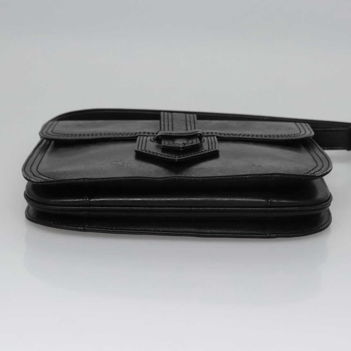 Saint Laurent Vintage Leather, Black, Leather, Handbag