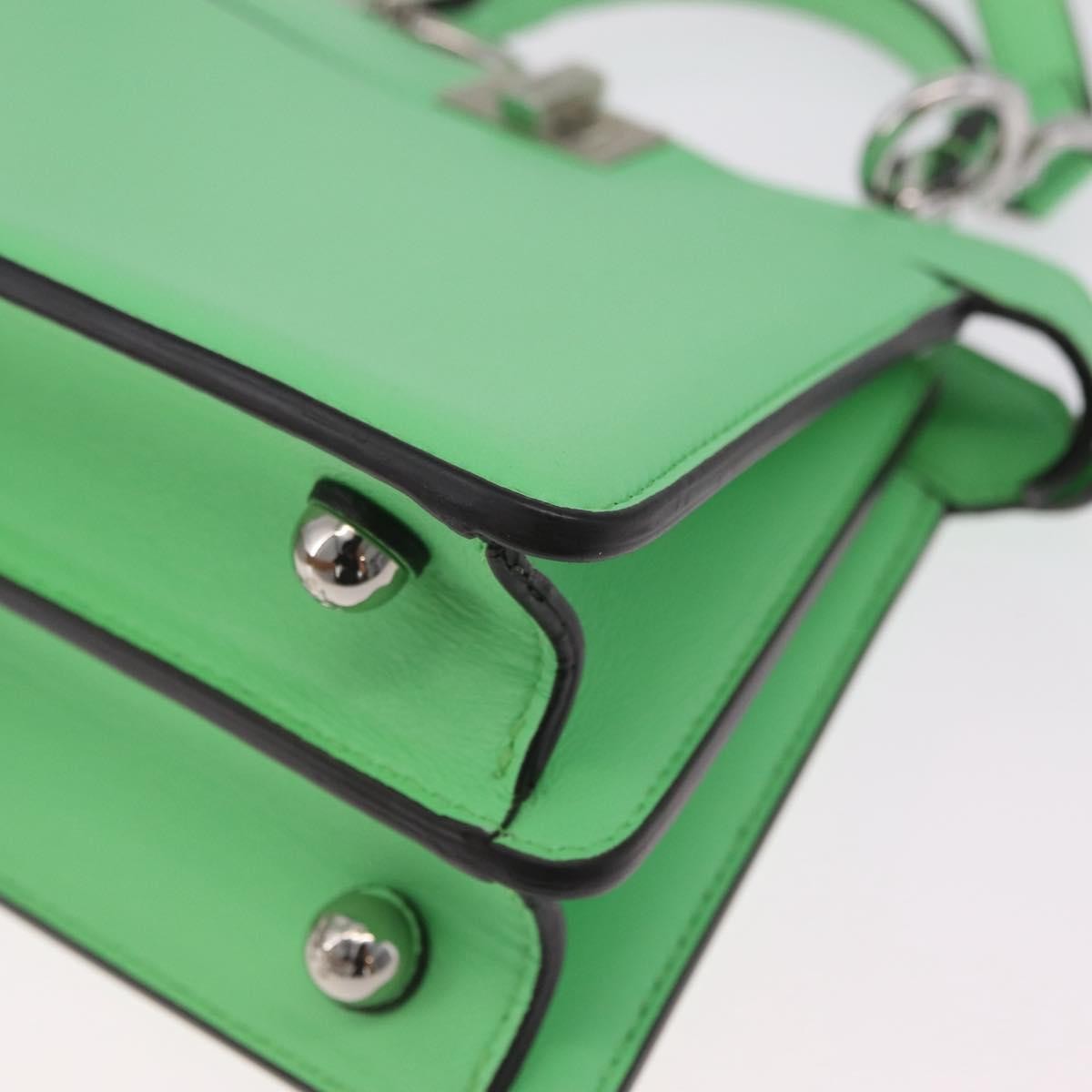 Fendi Peekaboo ISeeU Leather, Green, Leather, Handbag