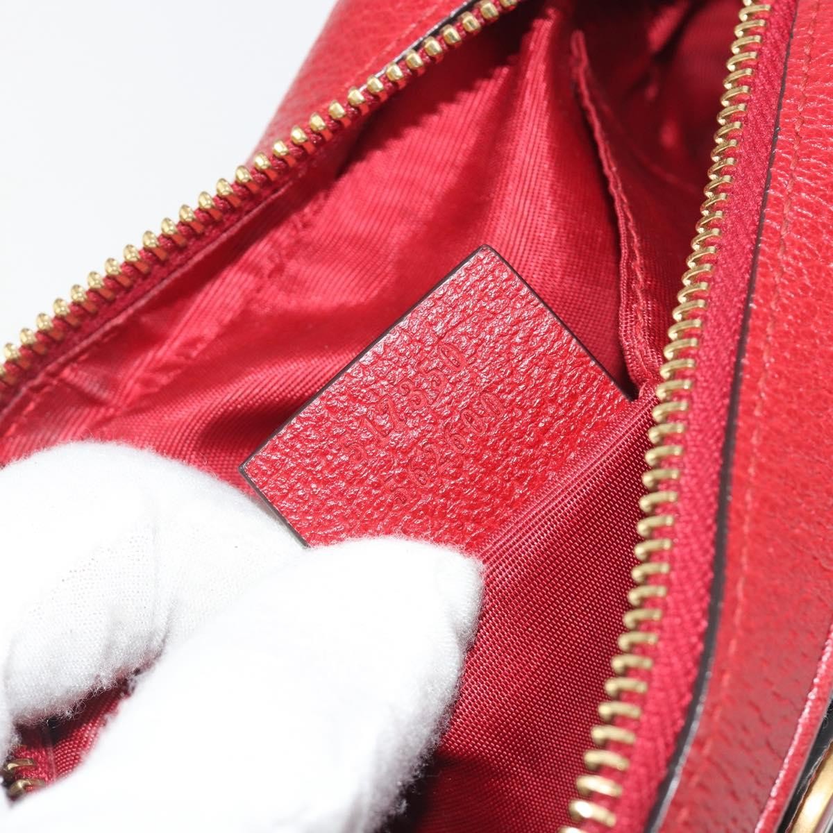 Gucci Ophidia Striped Canvas, Red, Canvas, Shoulder Bag