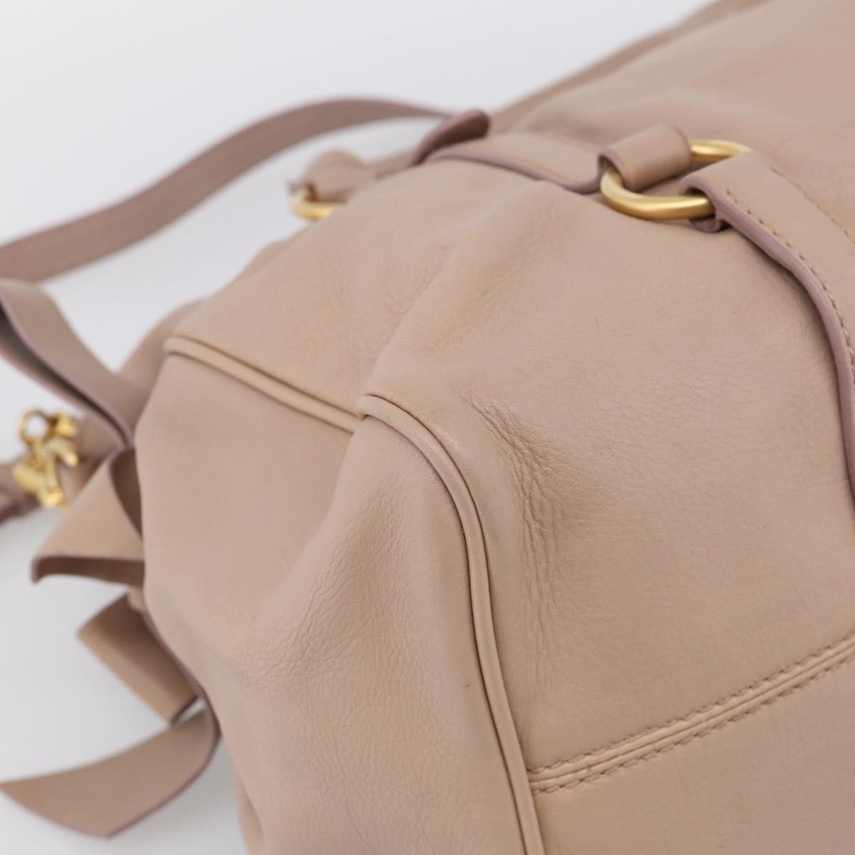Miu Miu Bow Satchel Vitello Lux, Pink, Leather, Handbag
