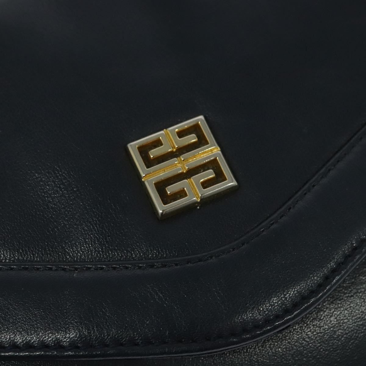 Givenchy Vintage 4G Leather, Navy, Leather, Shoulder Bag
