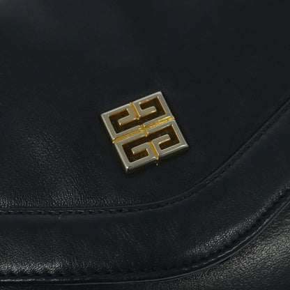 Givenchy Vintage 4G Leather, Navy, Leather, Shoulder Bag