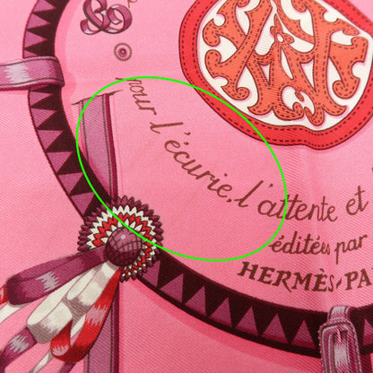 Hermes Carré 42 Silk, Pink, Silk, Scarf