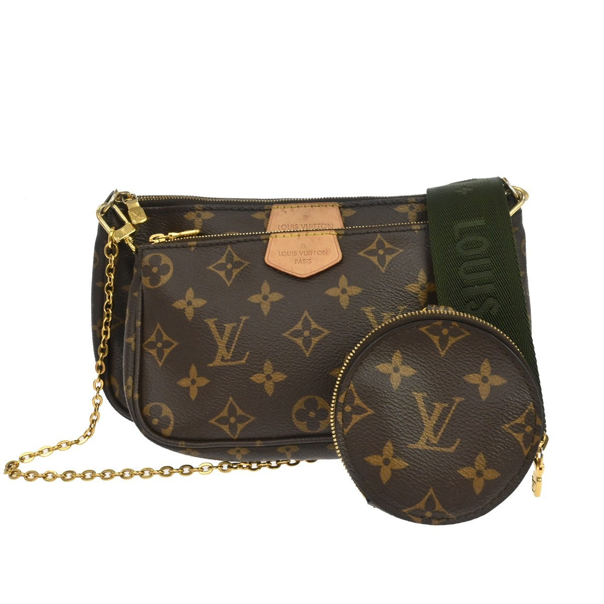Louis Vuitton Multi-Pochette Monogram, Brown, Canvas, Clutch