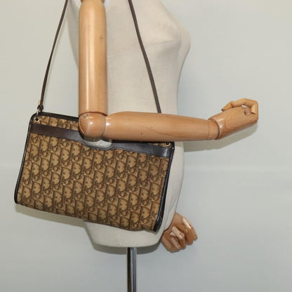 Christian Dior Vintage Trotter Canvas, Brown, Canvas, Shoulder Bag