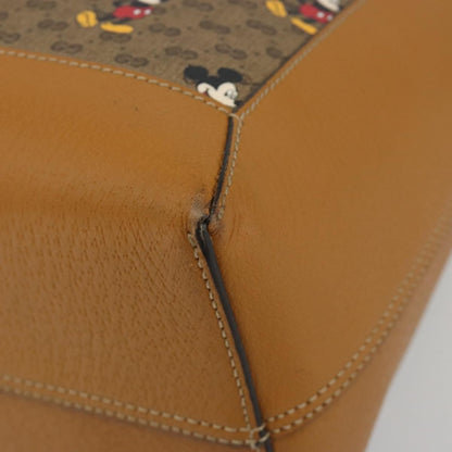 Gucci Disney Mickey Mouse Soft Open Printed Mini GG Coated Canvas, Beige, Canvas, Tote Bag