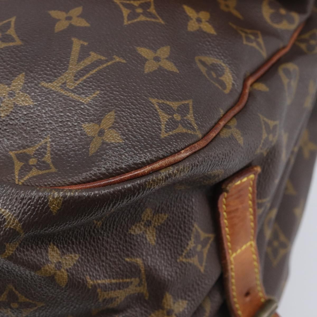 Louis Vuitton Saumur Monogram Canvas, Brown, Canvas, Shoulder Bag