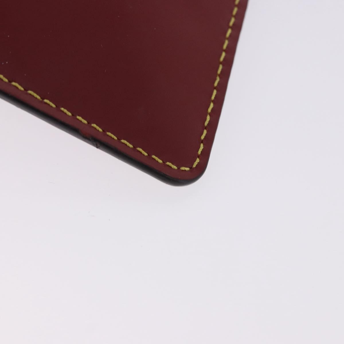 Louis Vuitton Neverfull Leather, Red, Leather, Clutch