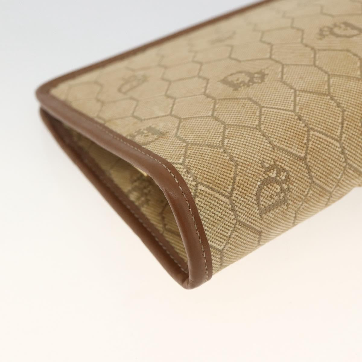 Christian Dior Vintage honeycomb clutch Canvas, Beige, Canvas, Clutch